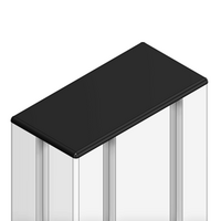 60-020-1 MODULAR SOLUTIONS POLYAMIDE PART END CAP 45MM X 90MM BLACK